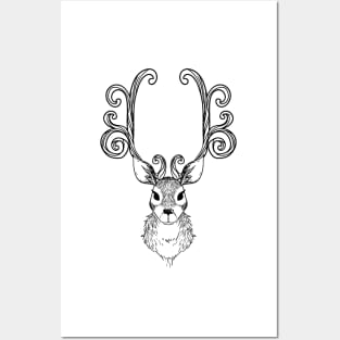 Reindeer, Christmas Posters and Art